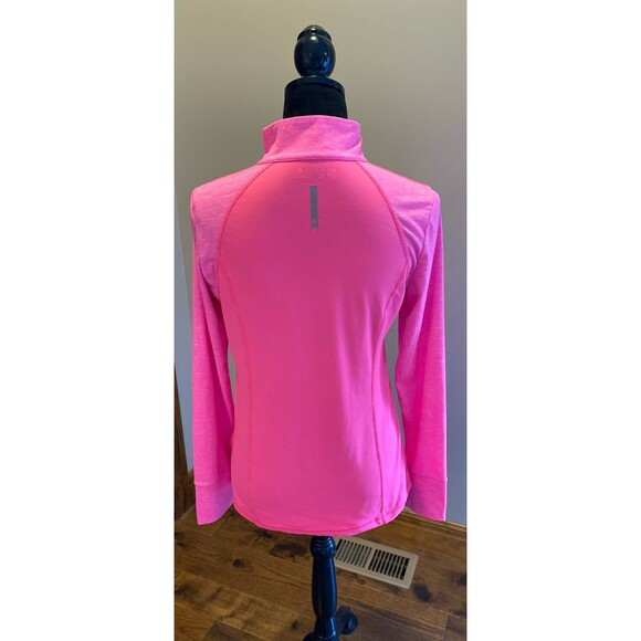 Xersion Jacket Size Medium Semi Fit Hot Pink 3/4 Zip Thumb Holes Stretchy - Picture 6 of 10